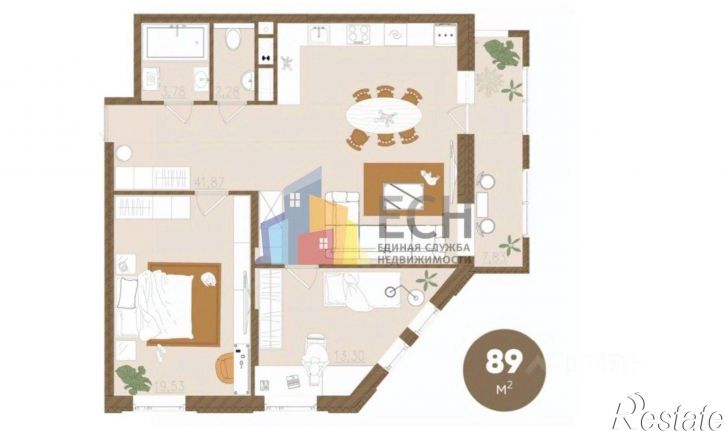 2-комн квартира ул Пушкинская, 23А,  д. 23А