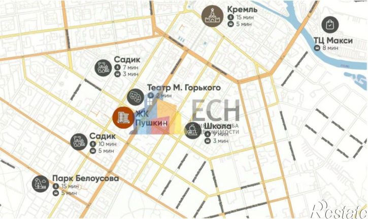 2-комн квартира ул Пушкинская, 23А,  д. 23А