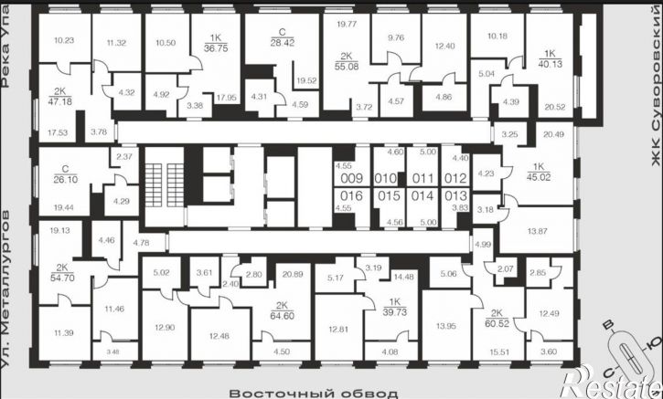 2-комн квартира в новом доме ул Академика Насоновой, 18А,  д. 18А