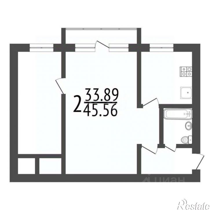 2-комн квартира ул Кутузова, 88а,  д. 88а