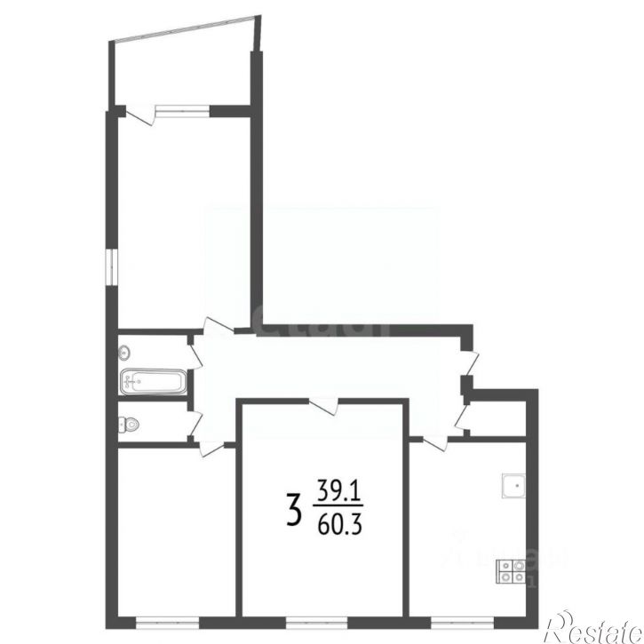 3-комн квартира ул Березовская, 17,  д. 17