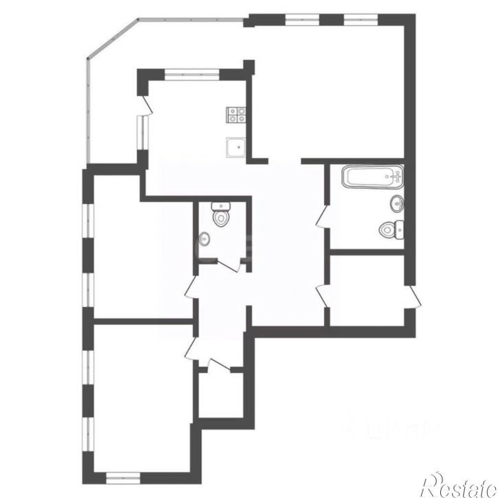 3-комн квартира ул Революции, 15,  д. 15
