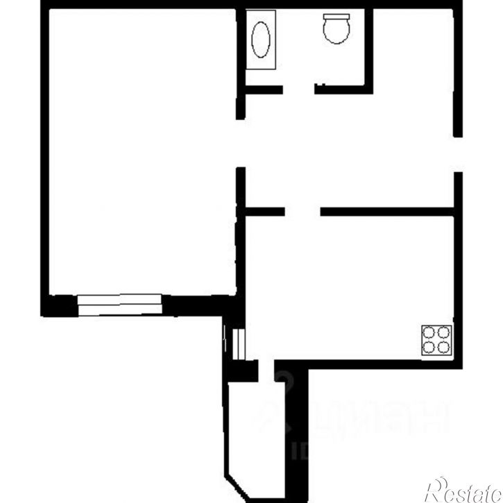 1-комн квартира ул Калинина, 26 1,  д. 26 1,  к. 1