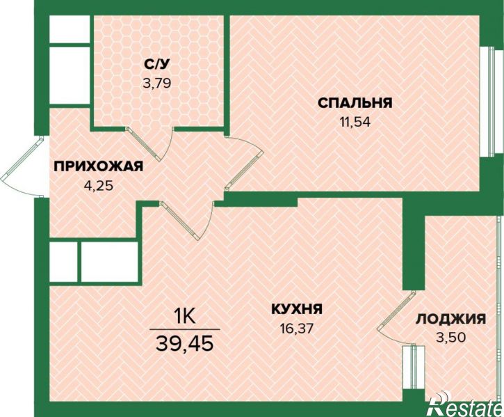 1-комн квартира в новом доме ул Академика Насоновой, 22,  д. 22