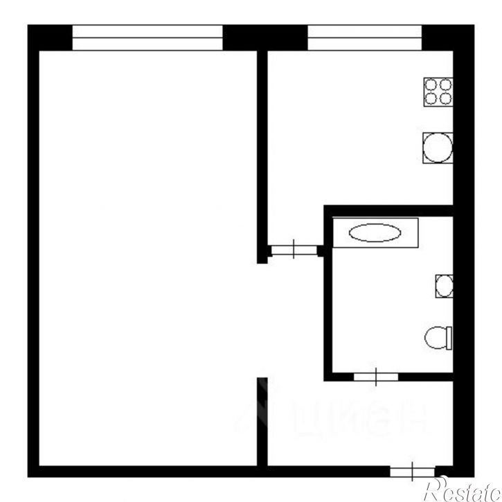 1-комн квартира ул Кауля, 51 2,  д. 51 2,  к. 2