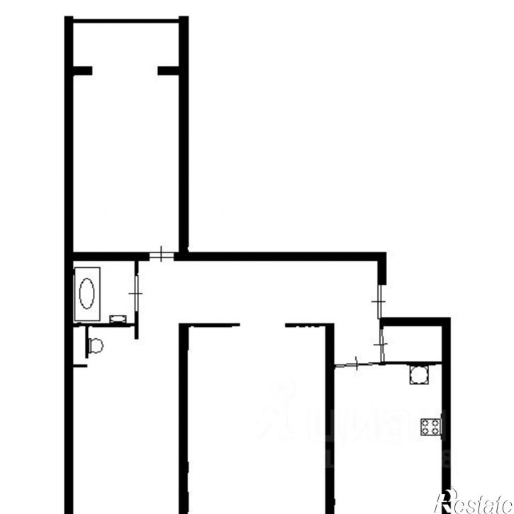 3-комн квартира ул Галкина, 35,  д. 35