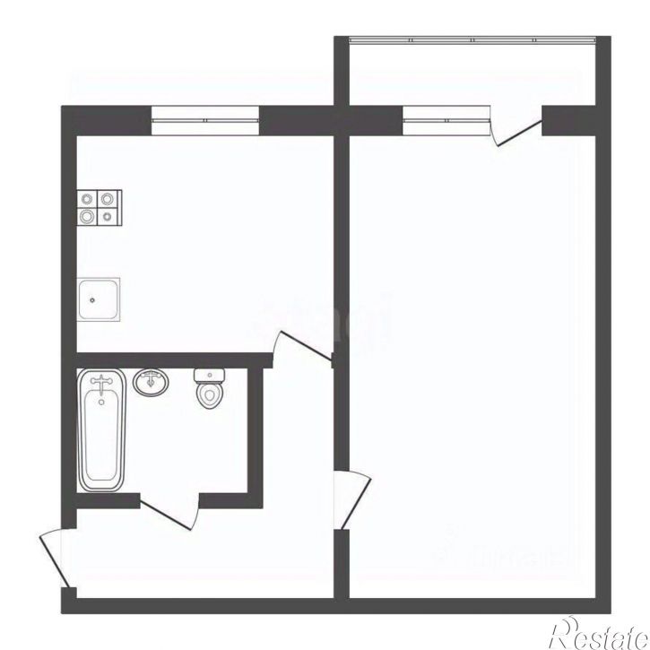 1-комн квартира ул Академика Павлова, 34Г,  д. 34Г