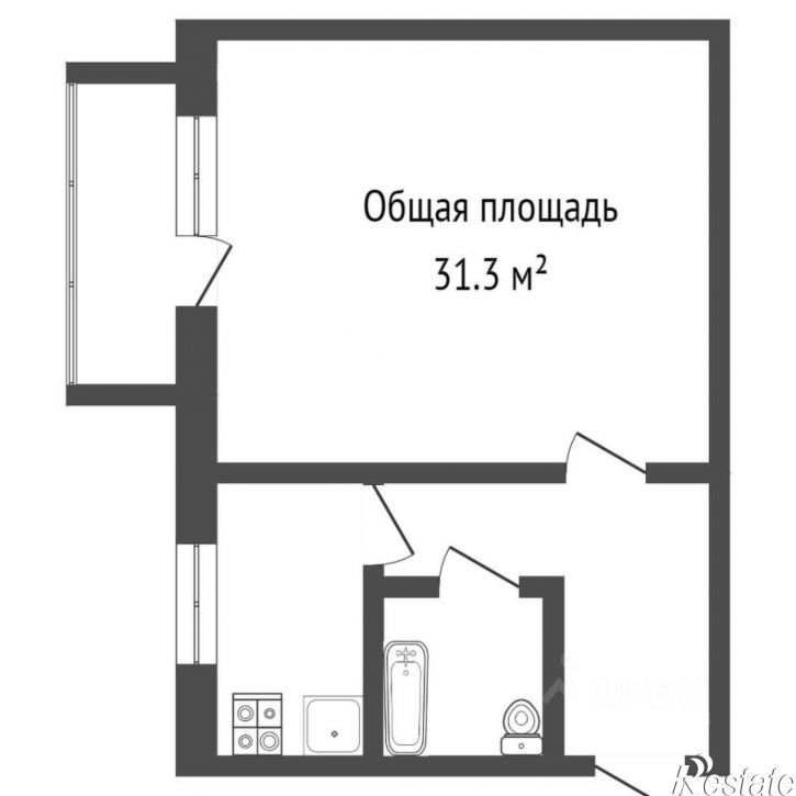 1-комн квартира ул Болдина, 112Б,  д. 112Б