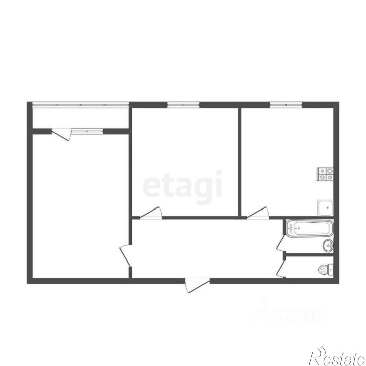 2-комн квартира ул Кауля, 31,  д. 31