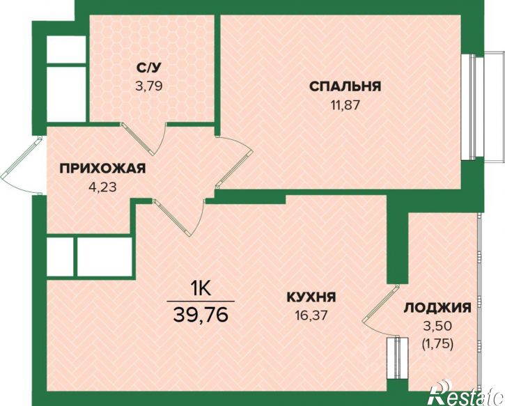 1-комн квартира в новом доме ул Академика Насоновой, 23,  д. 23