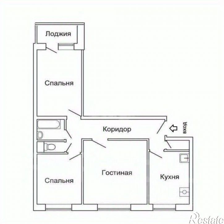 3-комн квартира ул Октябрьская, 97,  д. 97
