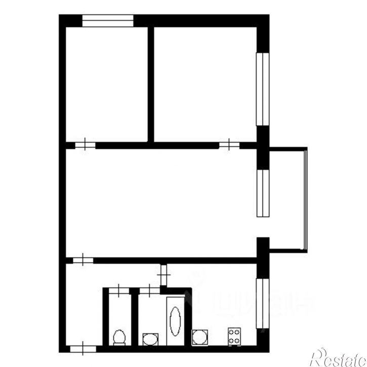 3-комн квартира ул Ю.Фучика, 22 2,  д. 22 2,  к. 2