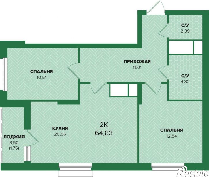 2-комн квартира в новом доме ул Академика Насоновой, 22,  д. 22