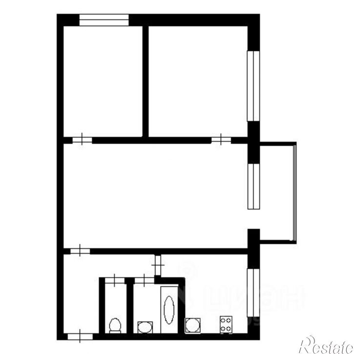 3-комн квартира ул Ю.Фучика, 22 2,  д. 22 2,  к. 2