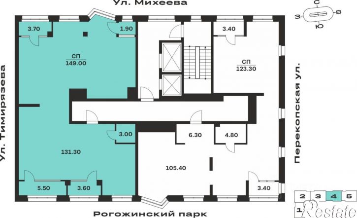 4-комн квартира в новом доме ул Михеева, 9,  д. 9