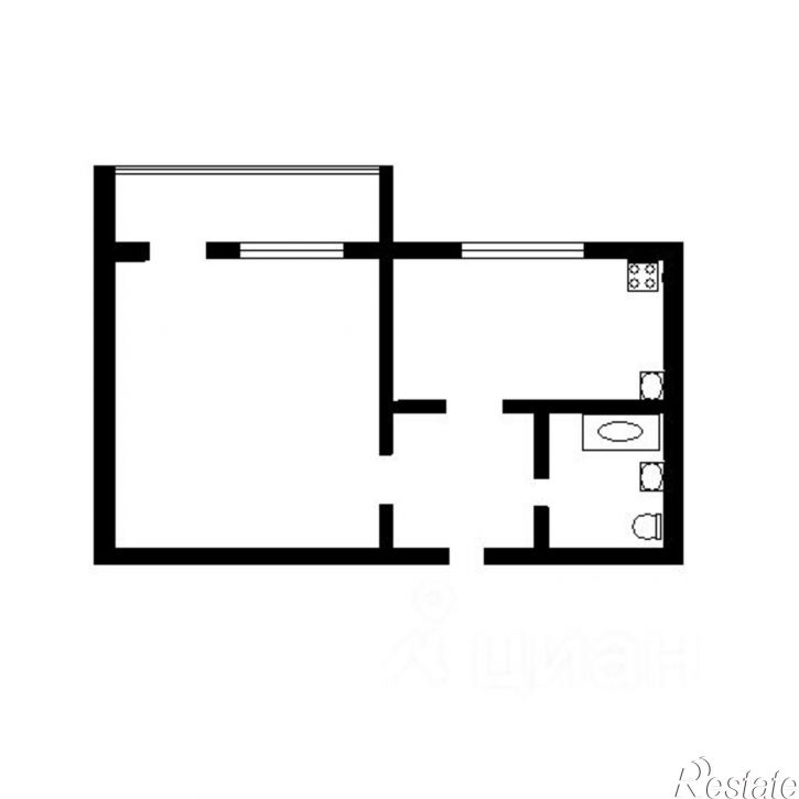 1-комн квартира ул Токарева, 80,  д. 80