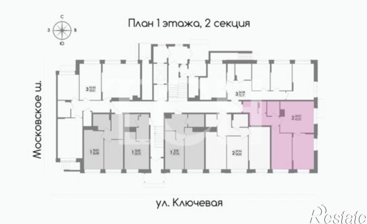 2-комн квартира ул Летчика Мосолова, 3,  д. 3