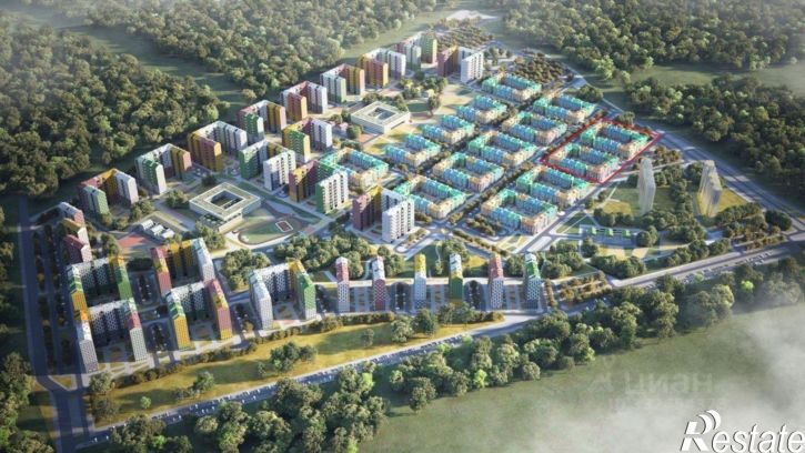1-комн квартира в новом доме улица Героев России, 6