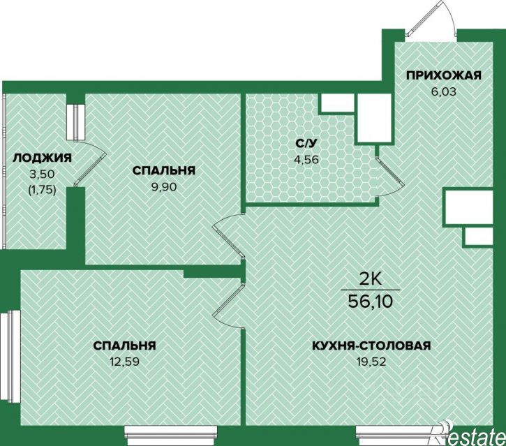 2-комн квартира в новом доме ул Академика Насоновой, 22,  д. 22