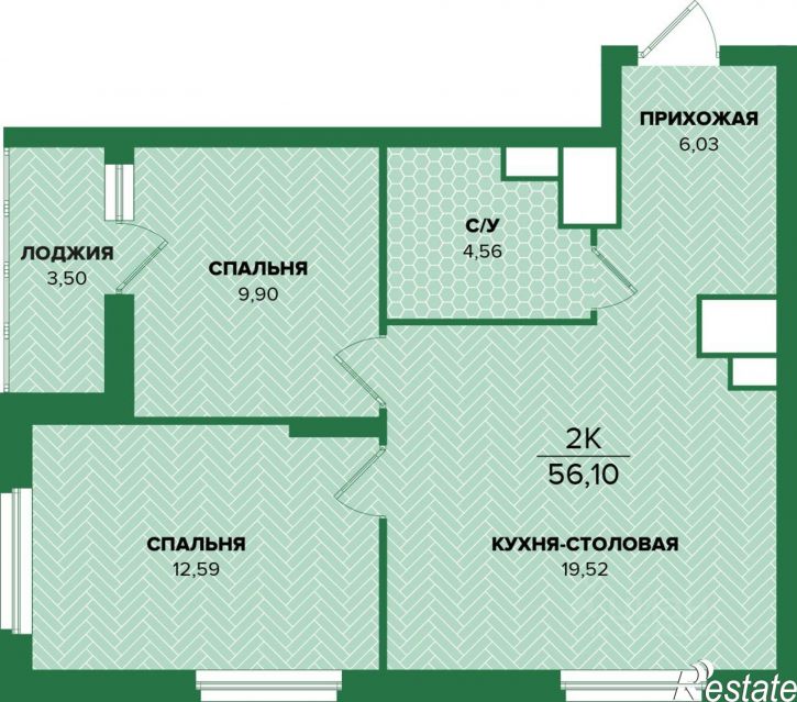2-комн квартира в новом доме ул Академика Насоновой, 22,  д. 22