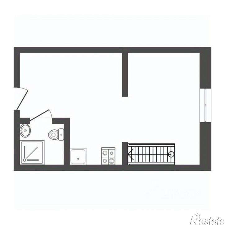 1-комн квартира Московская улица, 34,  д. 34