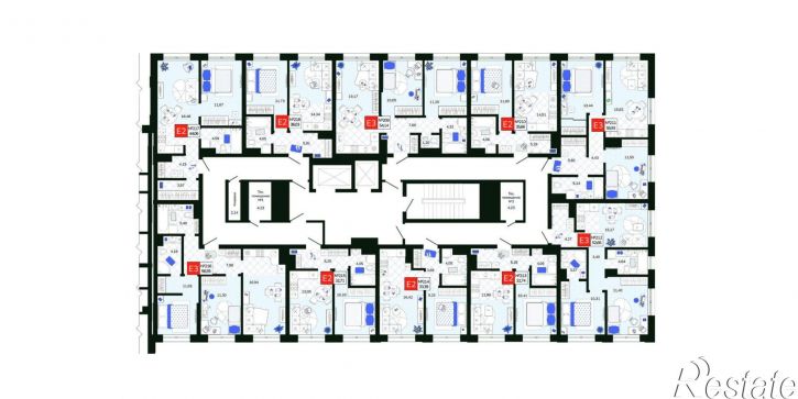1-комн квартира в новом доме Павшинский мост, 1 к12 ст1,  д. 1 к12 ст1