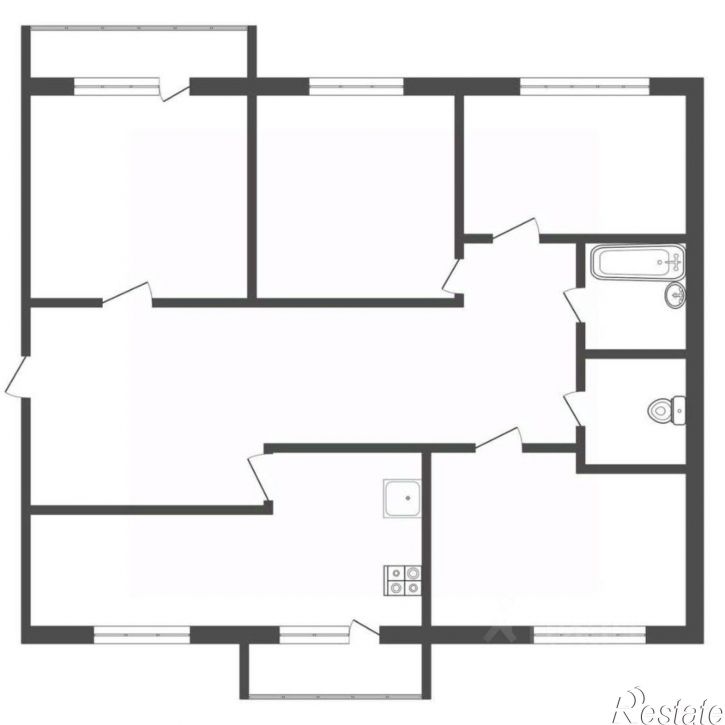 5-комн квартира 2-й проезд Металлургов, 2 к2,  д. 2 к2