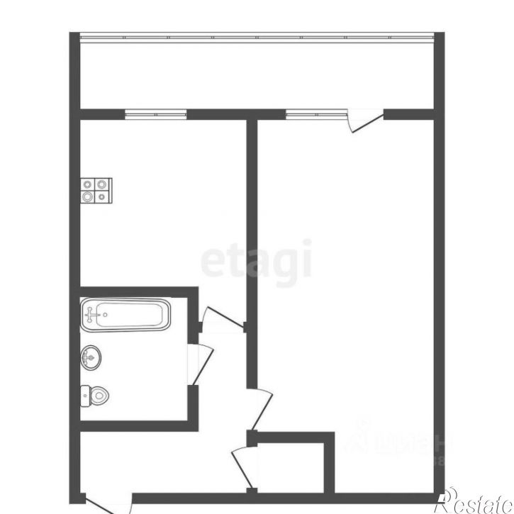 1-комн квартира улица Фрунзе, 13,  д. 13