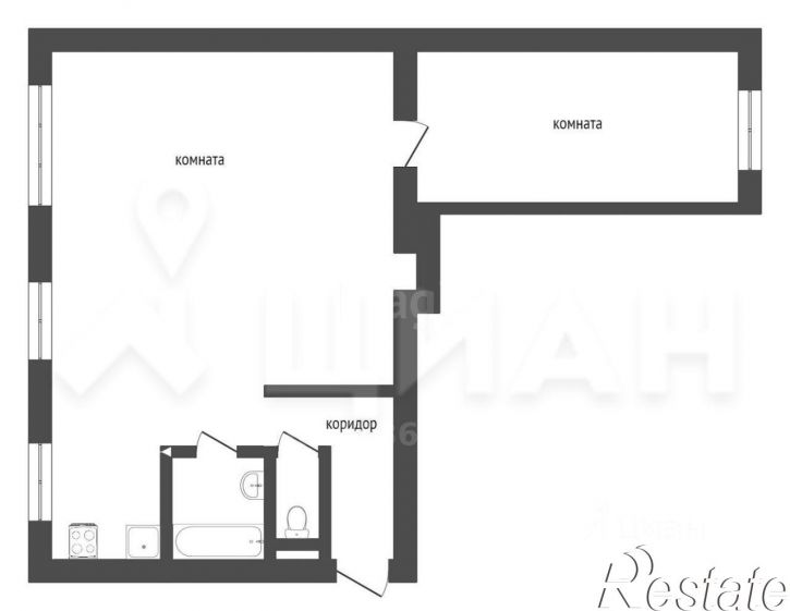 2-комн квартира улица Калинина, 18 к1,  д. 18 к1