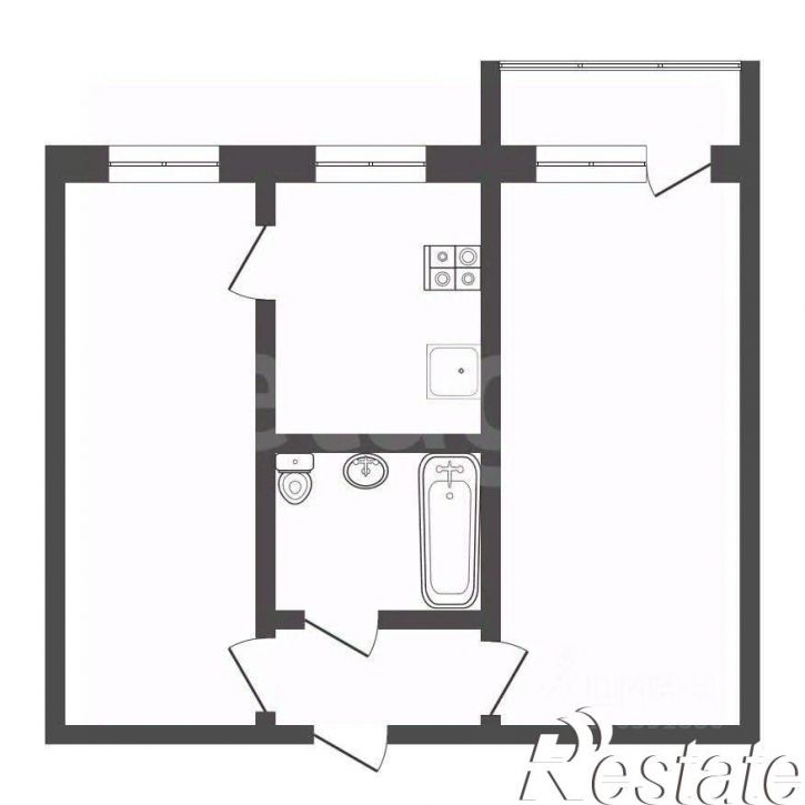 2-комн квартира улица Максима Горького, 37,  д. 37