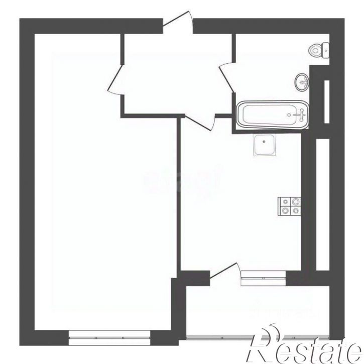 1-комн квартира улица Героев России, 8,  д. 8