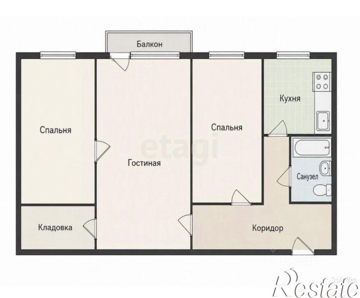 3-комн квартира улица Кутузова, 118,  д. 118
