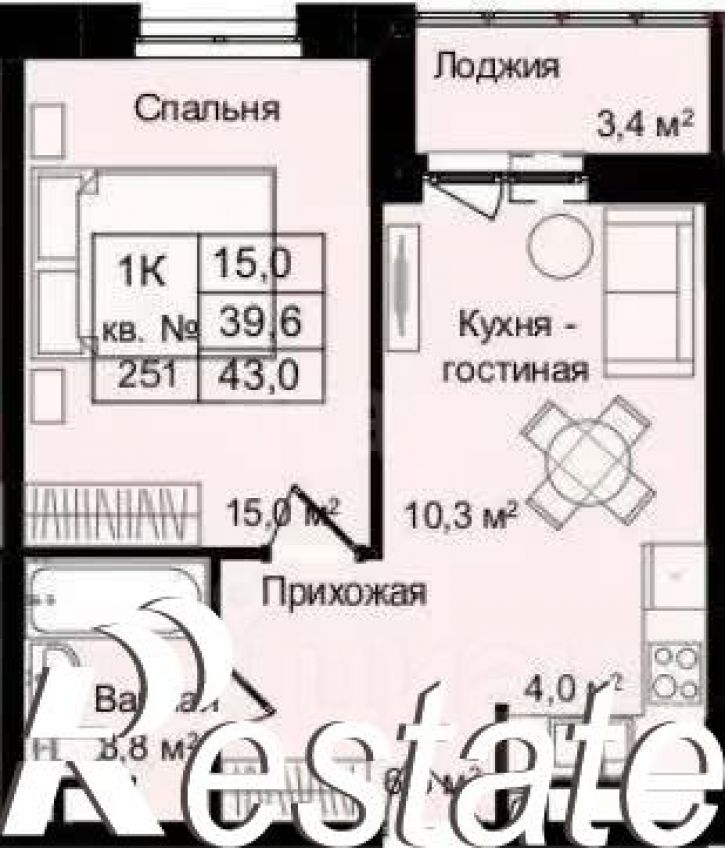 1-комн квартира улица Академика Насоновой, 5,  д. 5