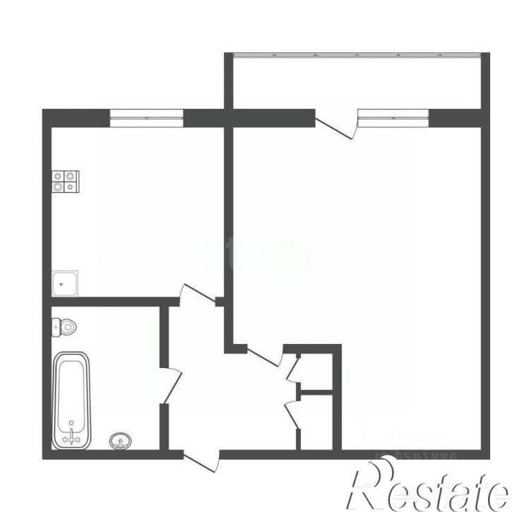 1-комн квартира Павшинский мост, 1 к5,  д. 1 к5