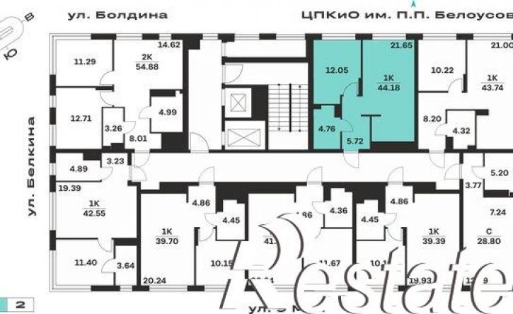 1-комн квартира в новом доме Гражданский переулок, 8,  д. 8