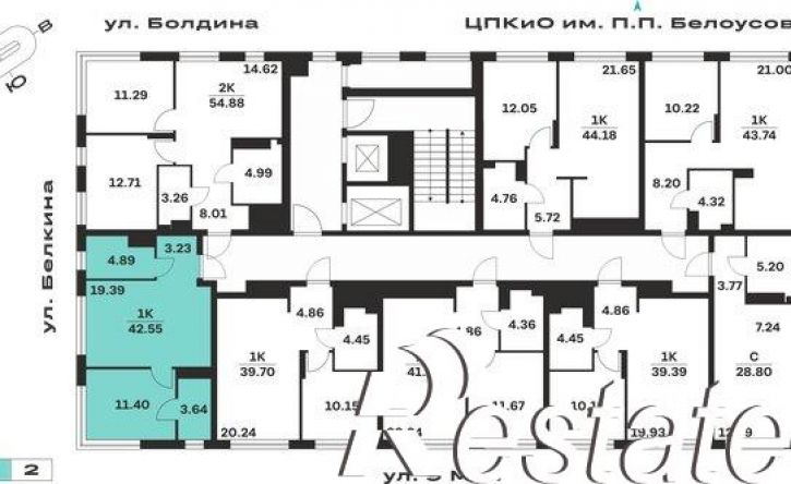 1-комн квартира в новом доме Гражданский переулок, 8,  д. 8