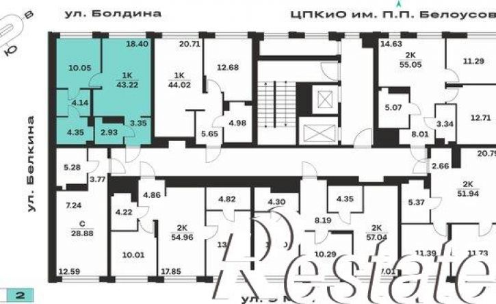 1-комн квартира в новом доме Гражданский переулок, 8,  д. 8
