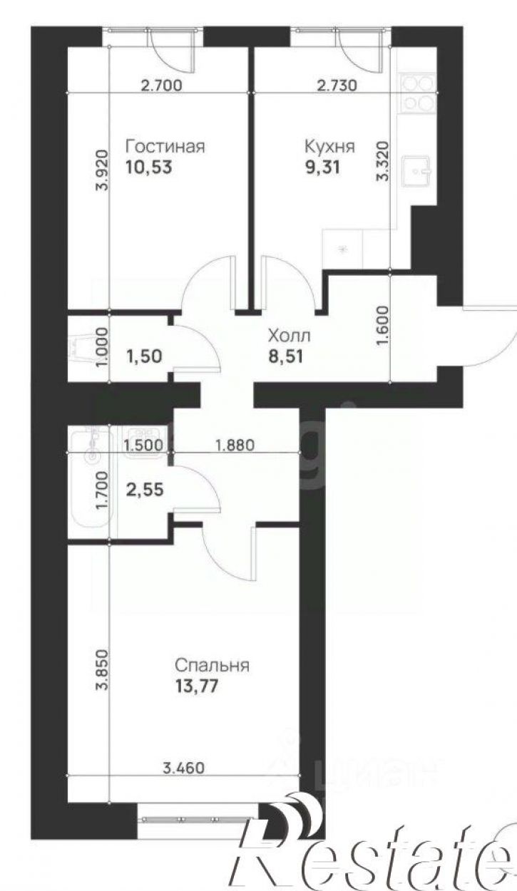 2-комн квартира улица Зелёная, 3,  д. 3