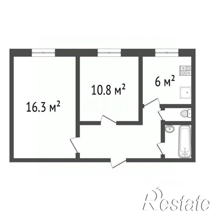 2-комн квартира улица Болдина, 147,  д. 147