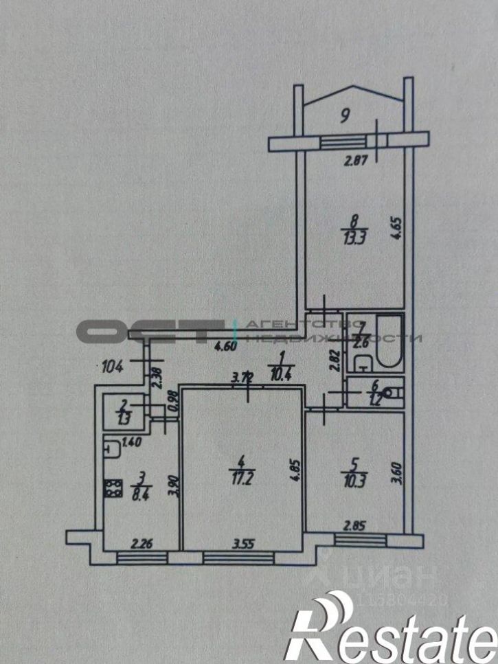 3-комн квартира улица Плеханова, 141 к2,  д. 141 к2