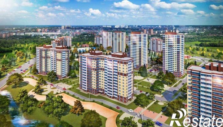 2-комн квартира в новом доме улица Академика Насоновой, 1А,  д. 1А
