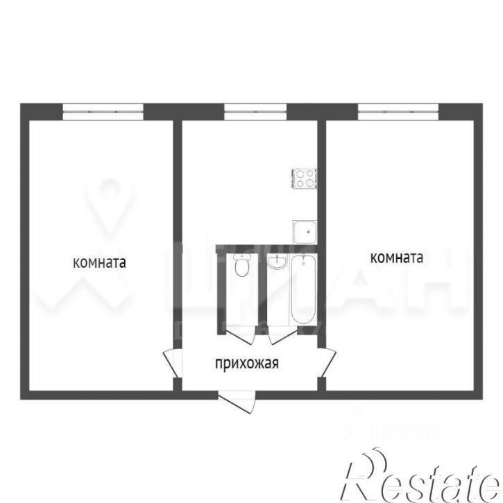 2-комн квартира улица Металлургов, 43А,  д. 43А