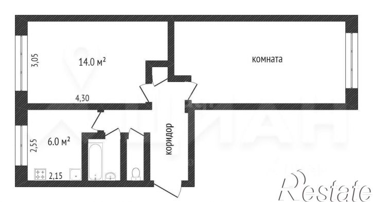 2-комн квартира улица Металлургов, 45Г,  д. 45Г
