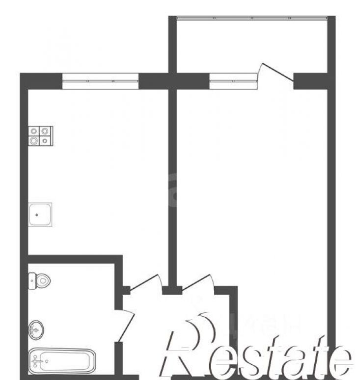 1-комн квартира улица Генерала Маргелова, 5А,  д. 5А