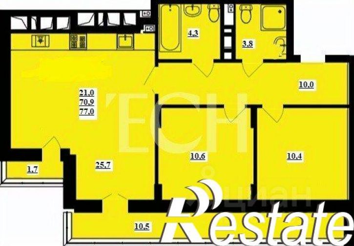 2-комн квартира переулок Шевченко, 5,  д. 5