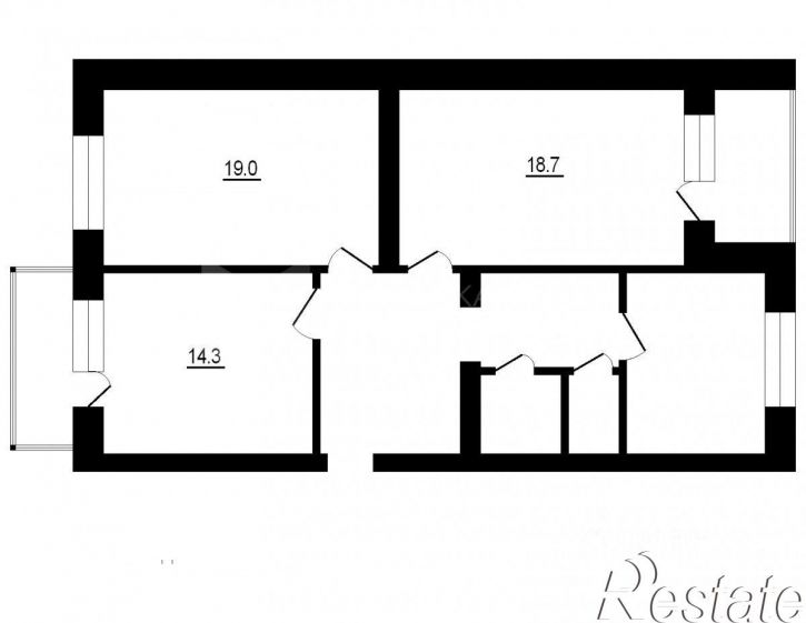 3-комн квартира улица Кауля, 49 к1,  д. 49 к1
