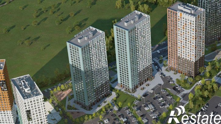 1-комн квартира в новом доме улица Осиновая Гора, стр.3,  д. стр.3