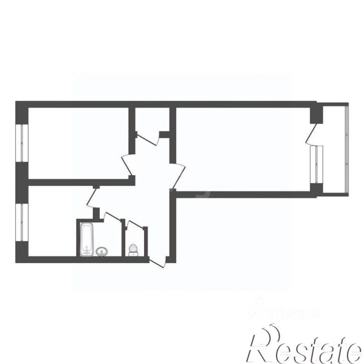 2-комн квартира Парашютный проезд, 38Б,  д. 38Б