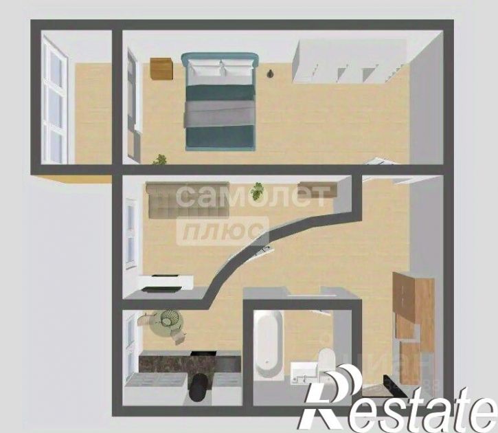 2-комн квартира Серебровская улица, 18,  д. 18