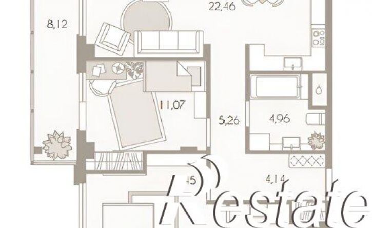2-комн квартира Первомайская улица, 32А,  д. 32А